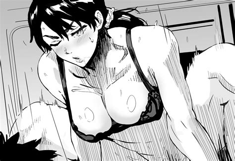 Daraz Unagiya Ikumi Bleach Commentary Highres Boy Girl Blush Bottomless Bra Breasts