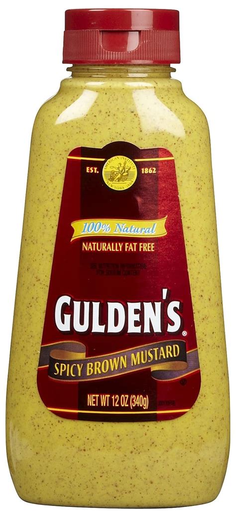 Guldens Squeeze Brown Mustard 12 Oz 6 Pk Grocery