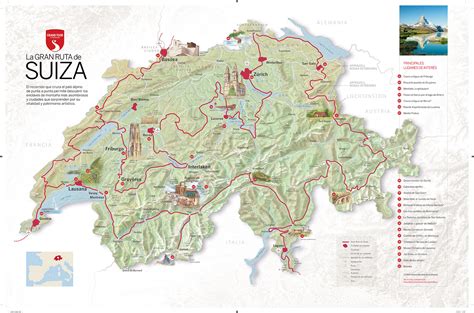Suiza Mapa Suiza Enero