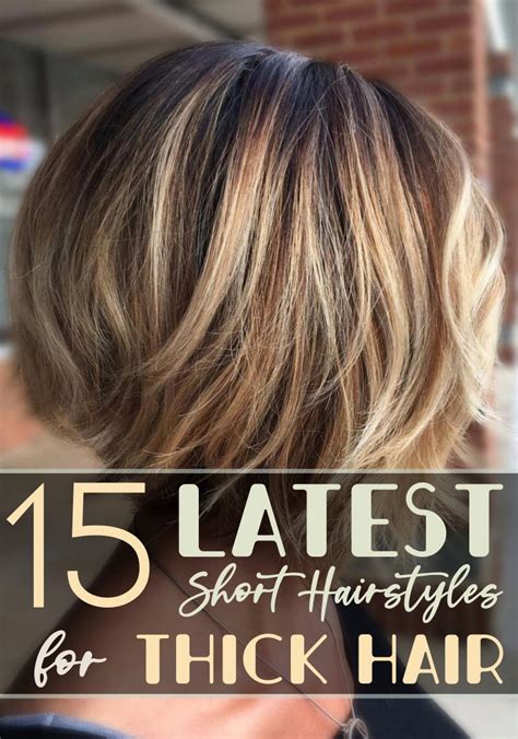Short natural haircuts are often super simple. 15 Latest Short Hairstyles for Thick Hair