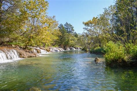 Some rivers and lakes contain walleyes and trout, while others have bass, crappie, catfish, gar, and the prehistoric paddlefish. Blue River | Oklahoma Department of Wildlife Conservation