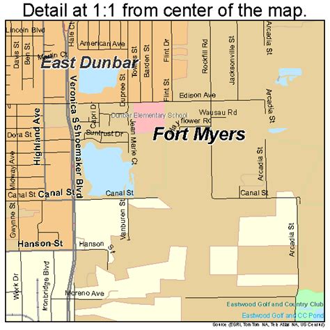 Fort Myers Florida Street Map 1224125