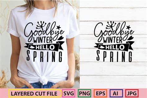 Goodbye Winter Hello Spring Graphic By Creative Trends · Creative Fabrica