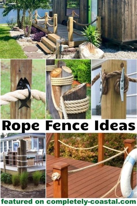 Rope Fencing Brings A Nod To Nautical To Your Backyard Or Deck Get