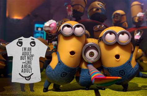 Some Minions Spotted Hanging Out With A Pretty Cool T Shirt Minions