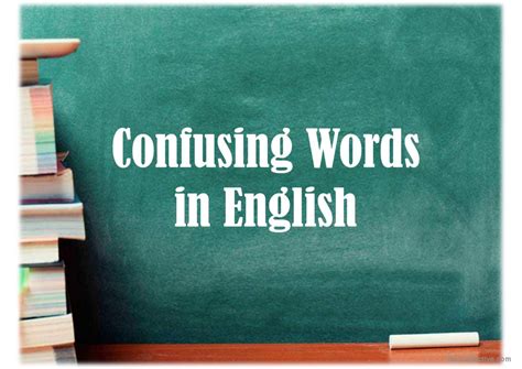 Confusing English Words English Esl Powerpoints