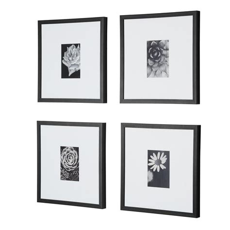 Stylewell Stylewell Black Frame With White Matte Gallery Wall Picture