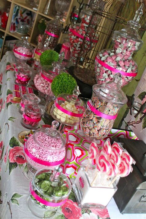 Pink Candy Buffet Bridal Expo Green Candy Buffet Pink Candy Buffet