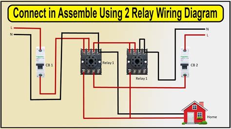 How To Make Connect In Assemble Using 2 Relay Wiring Diagram 8 Pin