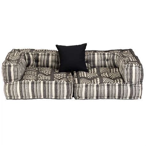 Sofa gestreift sofas landhausstil günstig online kaufen ladenzeile maritimes sofa mit schlaffunktion blau weiß gestreift 699 00 home affaire sofa nika als 2 oder 3 sitzer in microfaser primabelle oder. 2-Sitzer Modulares Sofa mit Armlehnen Stoff gestreift - my ...