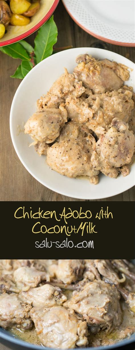 Add mixture to skillet, and bring to boil. Chicken Adobo with Coconut Milk - Salu Salo Recipes