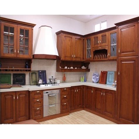 Teak Wood Kitchen Cabinets, Rs 50000 /unit Shree Kitchens | ID: 13965473388
