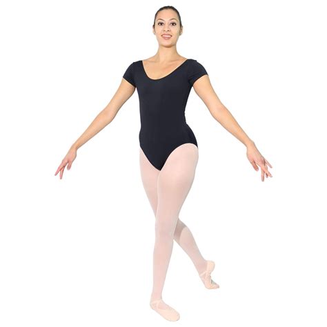 Danzcue Adult Cotton Short Sleeve Ballet Cut Leotard [dqbl001a] 17 99