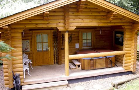 Finger lakes cabin & lodge rentals. Bardola Lodge one of our two log cabins with private hot ...