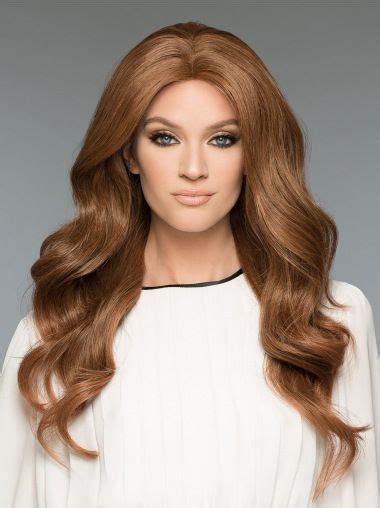 Wavy Brown Without Bangs Hand Made Human Hair Wig 100humanhairwigs