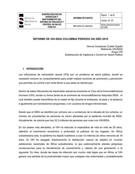 Ficha De Remision Muestra Instituto Nacional De Salud