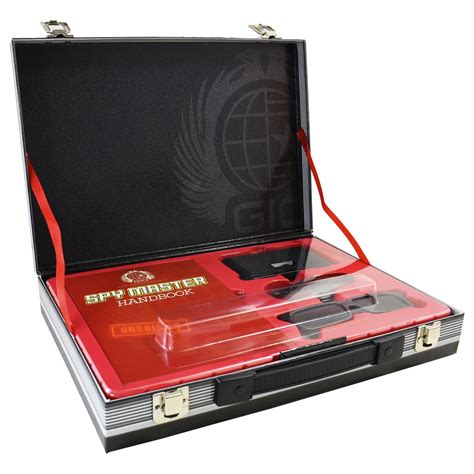Spy Master Briefcase Secret Agent Mission Handbook With Top Secret Gad