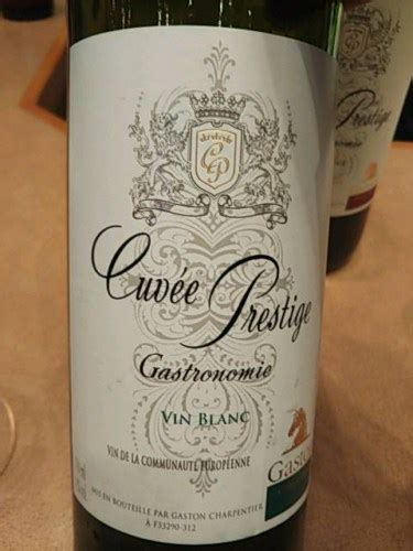 Gaston Cuvée Prestige Gastronomie Blanc Vivino Us