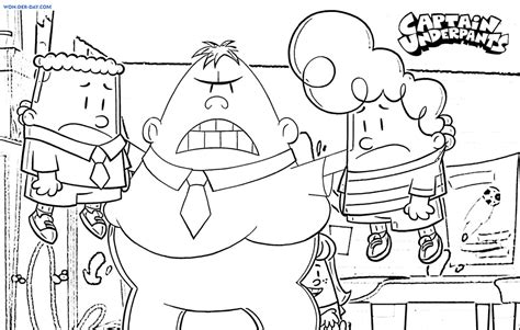 Captain Underpants coloring pages - Printable coloring pages