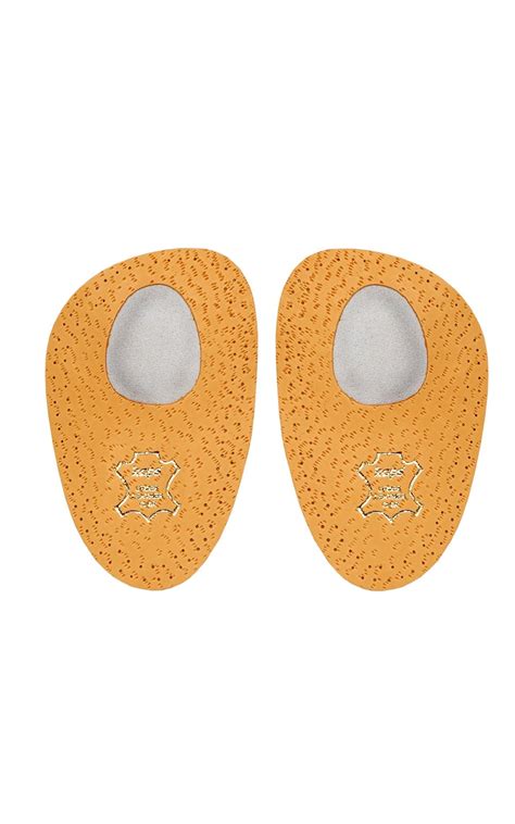 Leather Half Shoe Insoles Metatarsal Support And Cushion For Women
