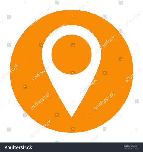 Map Pointer Icon Stock Vector Royalty Free 323933009 Shutterstock