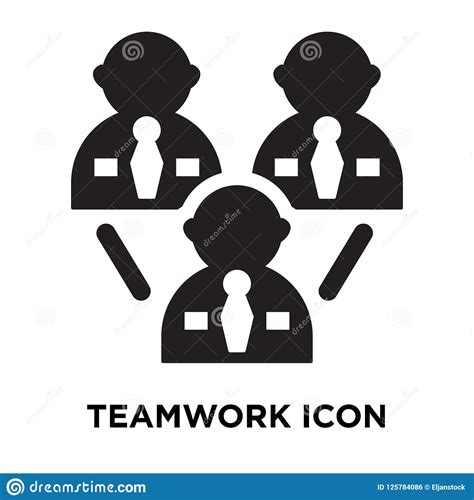 Teamwork Icon Vector Isolated On White Background Logo