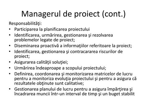 Ppt Managementul Proiectelor Powerpoint Presentation Free Download
