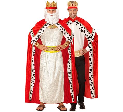 Costume O Kit Del Mago Re Gaspare O Medievale Per Uomo Capo E Corona