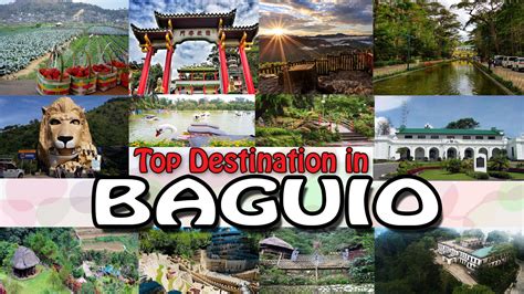 Top Destinatons In Baguio City Mga Magagandang Lugar Na Makikita Sa