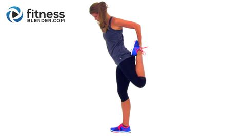 fast 5 minute cool down and stretching workout for busy people fitness blender
