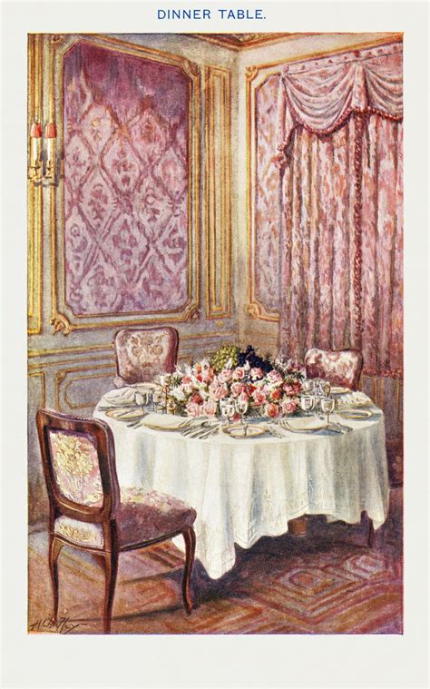 Dining Room Room Vintage Art Free Stock Photo Public Domain Pictures