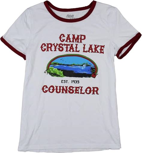 Friday The 13th Womens Camp Crystal Lake Counselor Girls Ringer T Shirt Clothing