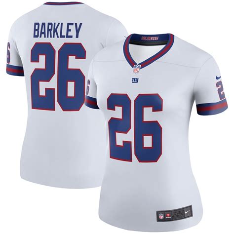 Womens Saquon Barkley New York Giants Womens Color Rush Legend Jersey