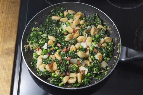 Gnocchi poêlés avec bacon croustillant