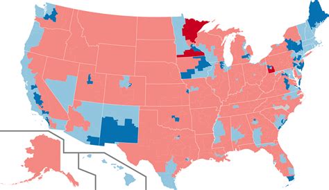 A Map Of The Results Of The 2018 Us House Of Representatives Elections