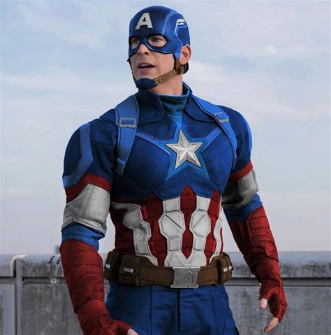 Mcu Captain America Comic Accurate Suit Fanart V1 By Tytorthebarbarian