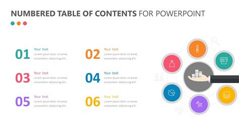 The Numbered Table Of Contents For PowerPoint Features A Table Of Contents That Allows You To