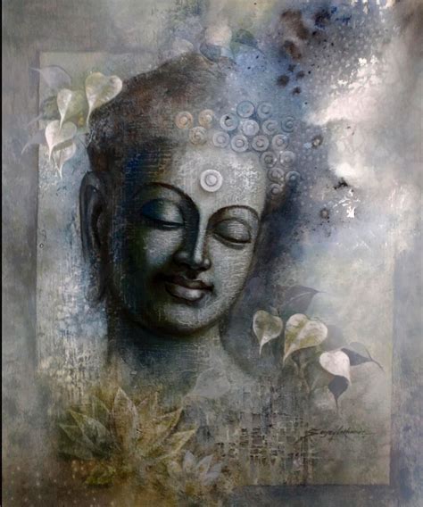 Buy Painting Buddha Mindfulness Artwork No 9905 By Indian Artist Sanjay