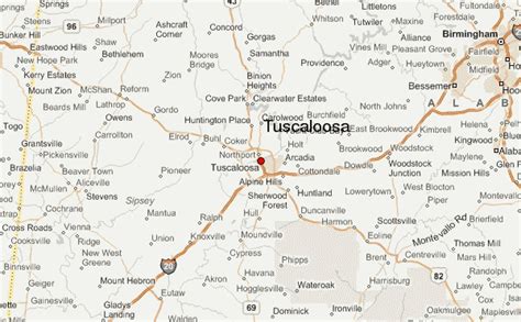 Where Is Tuscaloosa Tuscaloosa Map Map Of Tuscaloosa Travelsmaps