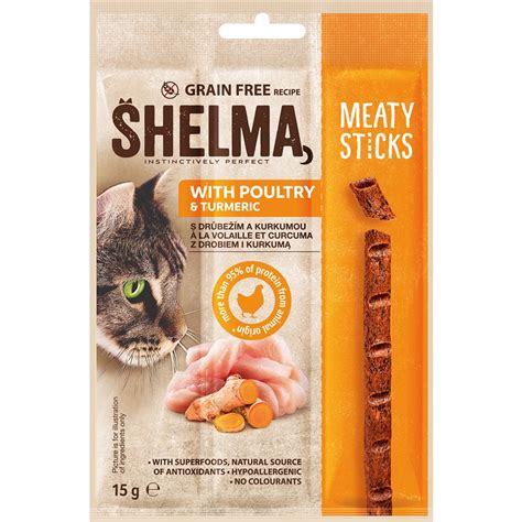 Shelma Meaty Sticks Snack With Poultryand Turmeric 30x15g Tuyeng