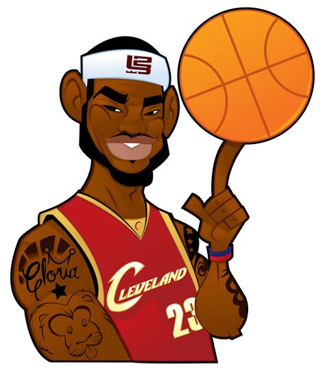 How To Illustrate A Lebron James Cartoon Character Gallery Design