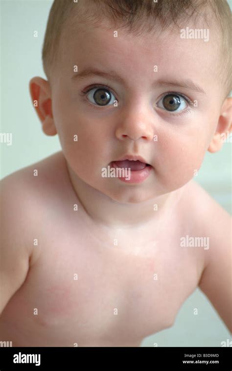 A Portrait Of A Baby Boy Stock Photo Alamy