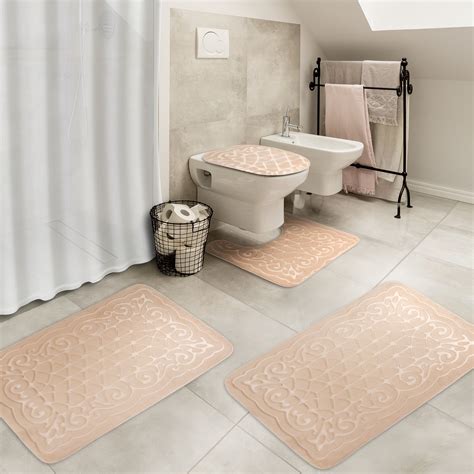 Our company cotton™ chunky bath rug is the perfect bath rug to keep your bathroom looking great and coordinate with our matching company cotton™ bath towels. Effiliv 4 Piece Bathroom Rugs Set - Memory Foam Large Bath ...