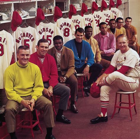 Hall Of Fame Manager Red Schoendienst Sits With His Team A Year After