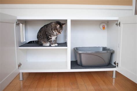Hide that ugly cat litter box with this diy kitty litter cabinet! Practicat Hidden Catbox Cabinet. $300.00, via Etsy ...