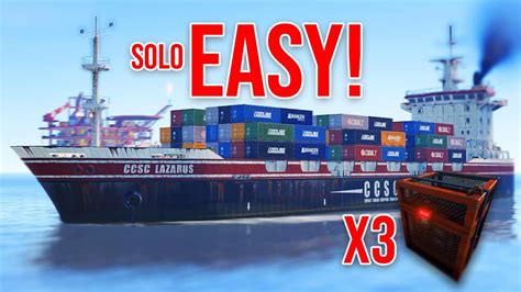 Taking Cargo Solo A Complete Guide To Cargo Ship In Rust Youtube