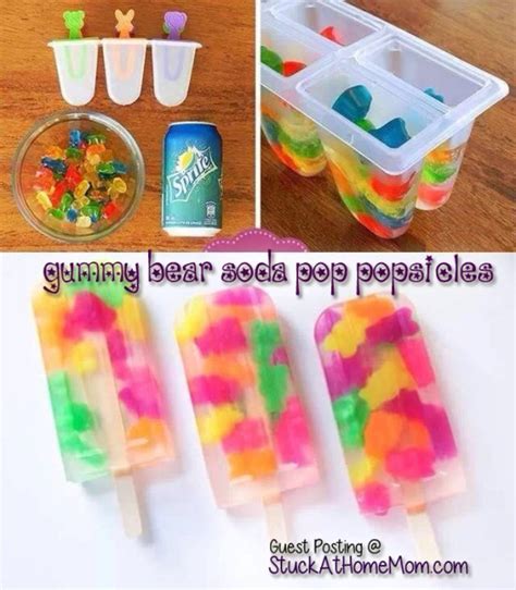 Gummy Bear Soda Pop Popsicles Stuck At Home Mom