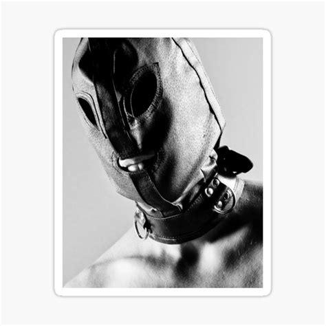 Male Man With Bdsm Mask Sticker By Artfx Redbubble