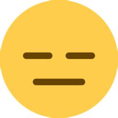 This emoji shows a face with raised eyebrows, a small straight mouth, wide open eyes, and blushing cheeks. Expressionless Face Emoji — Meaning, Copy & Paste