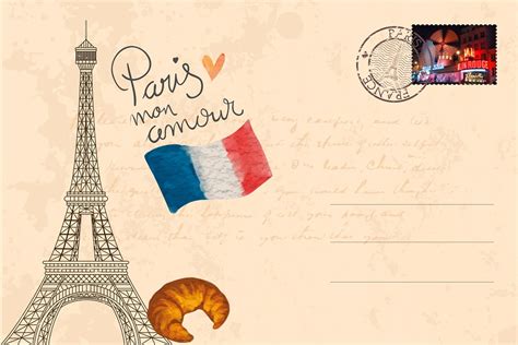 Carte Postale Paris Tour Eiffel · Image Gratuite Sur Pixabay